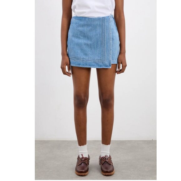 Damson Madder Pants - Damson Madder Rory Skort - River Wash - Size UK10 NWT